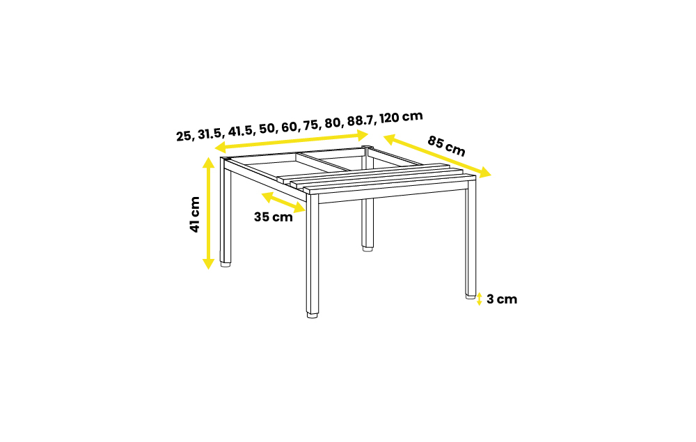 zocalo-banco 31.5 cm